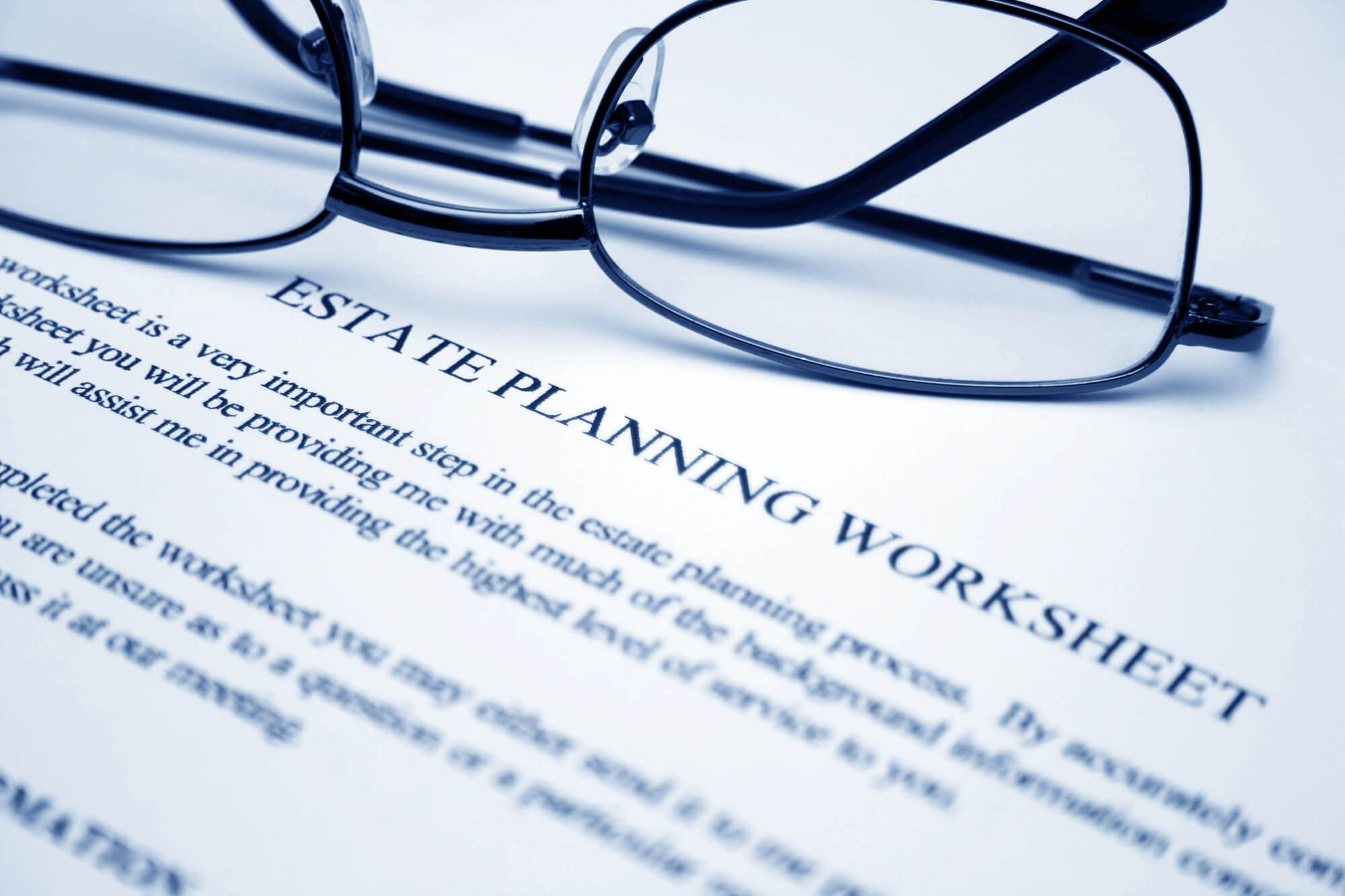 discussing estate planning with a client